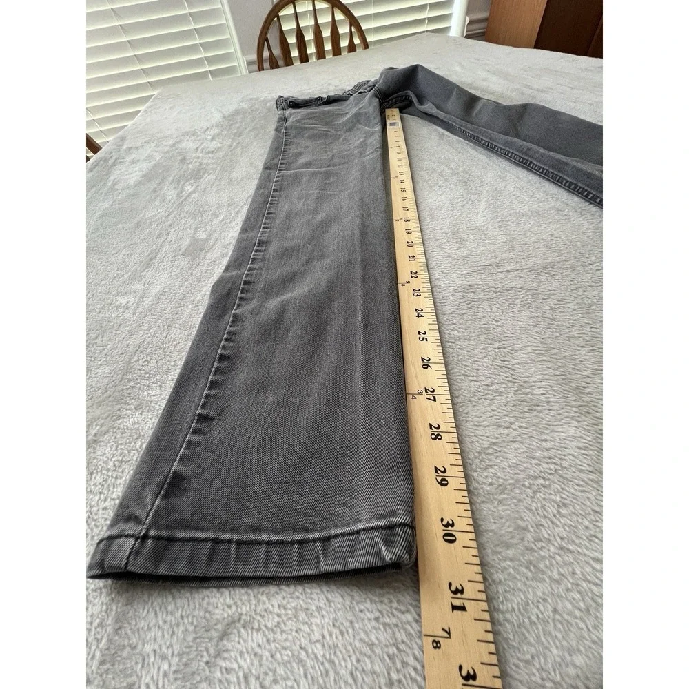 Levis 502 Mens Jeans 32x34 Gray Regular Taper Cotton Denim